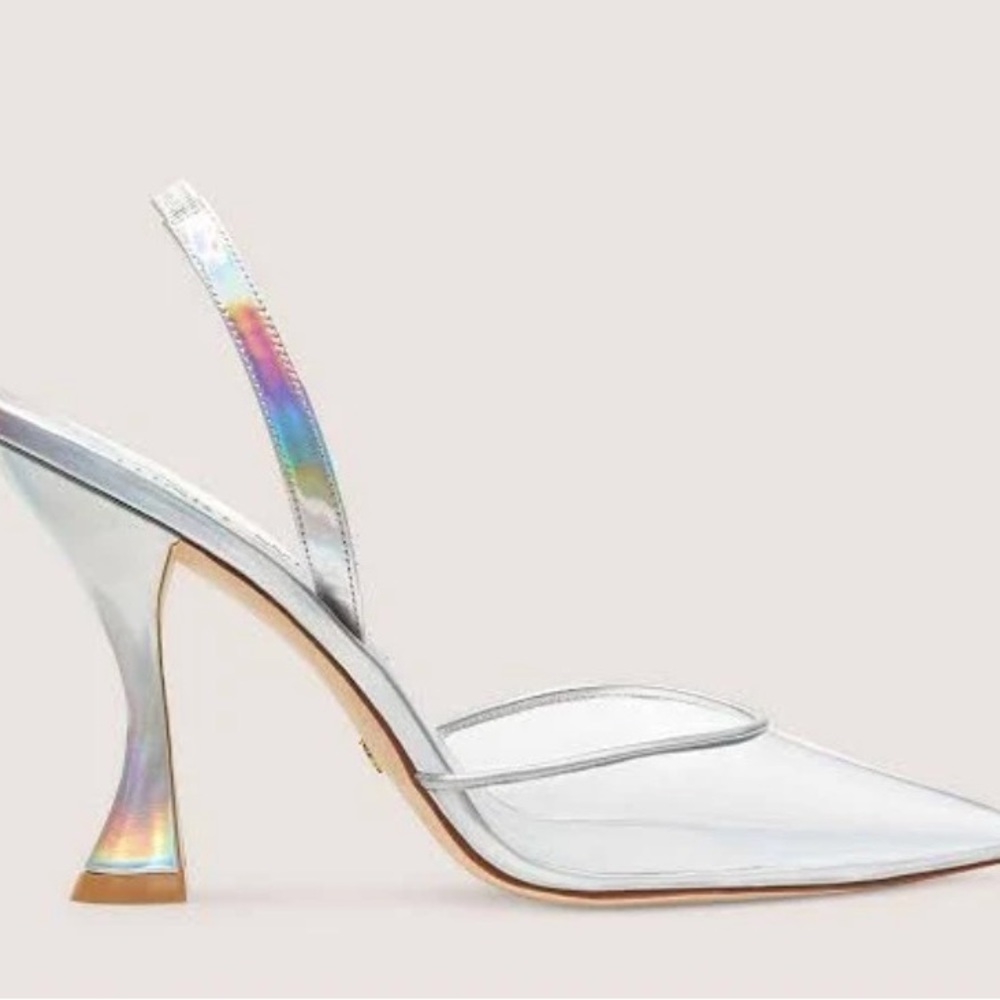 Stuart Weitzman slingback heels silver (8.5)
